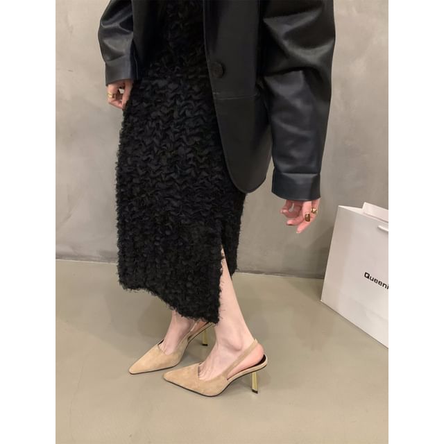 Sandals Stiletto Slingback Heel Toe Pointy