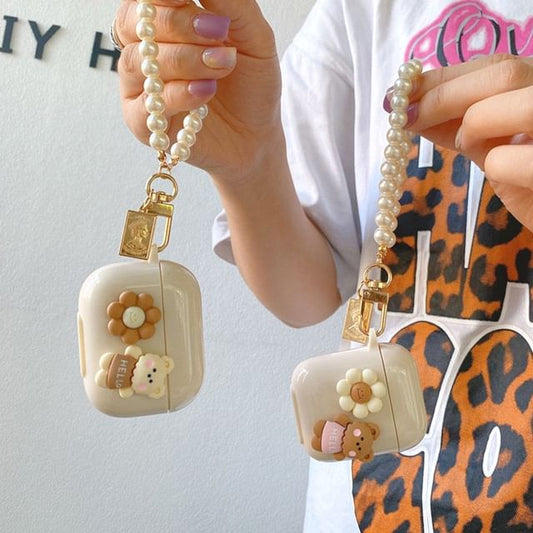 / Pro Case Floral Earphone AirPods Skin Bear