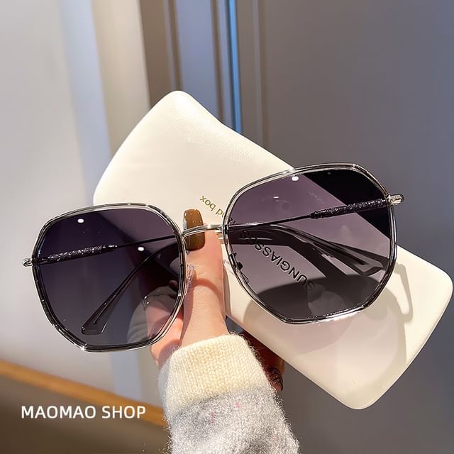 Geometric Sunglasses Oversized Frame