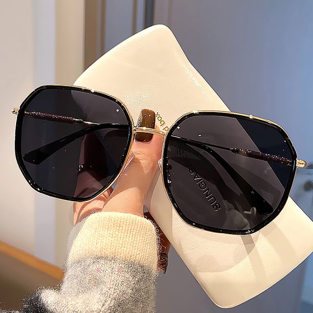 Geometric Sunglasses Oversized Frame