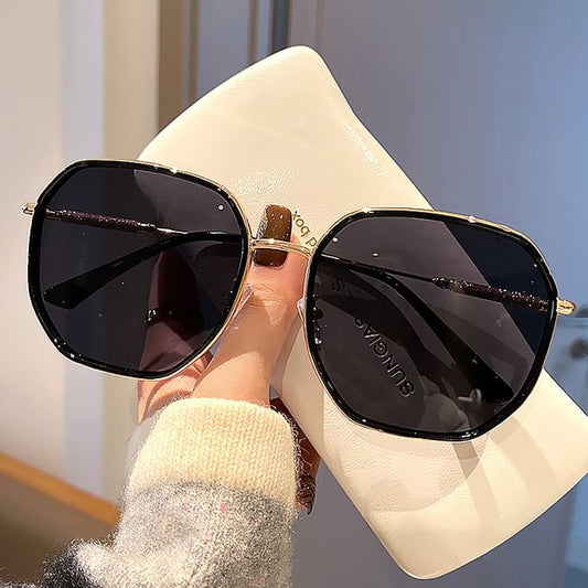 Geometric Sunglasses Oversized Frame