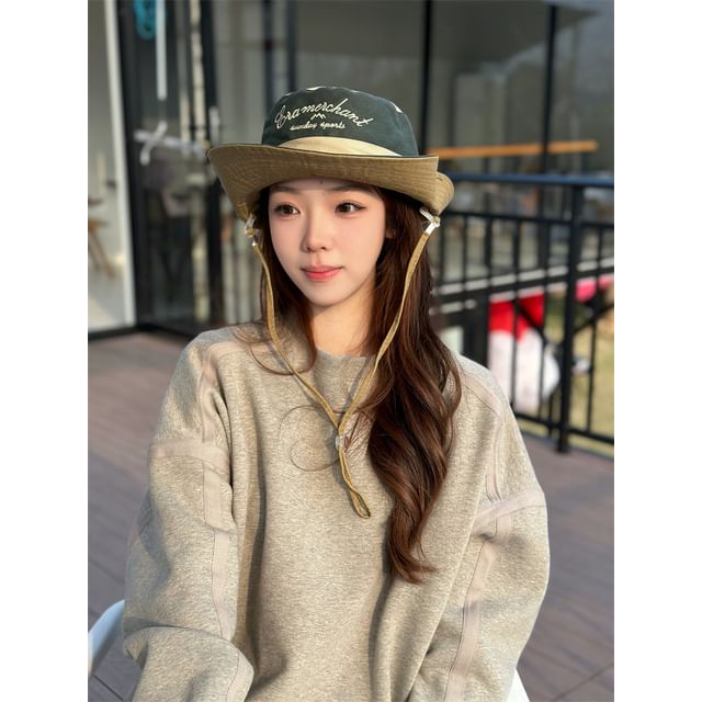 Embroidered Boonie Hat Letter