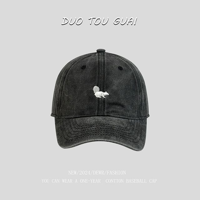 Cap Squirrel Baseball Embroidered