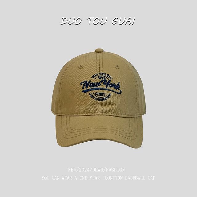 Baseball Cap Letter Embroidered