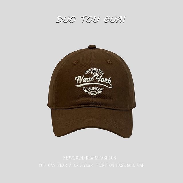 Baseball Cap Letter Embroidered