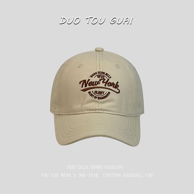 Baseball Cap Letter Embroidered