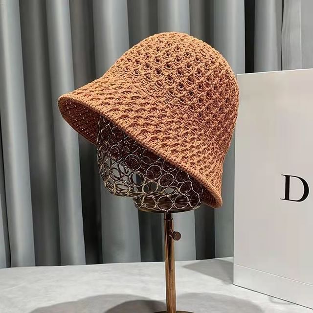 Hat Plain Straw Bucket