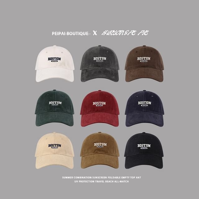 Cap Lettering Embroidered