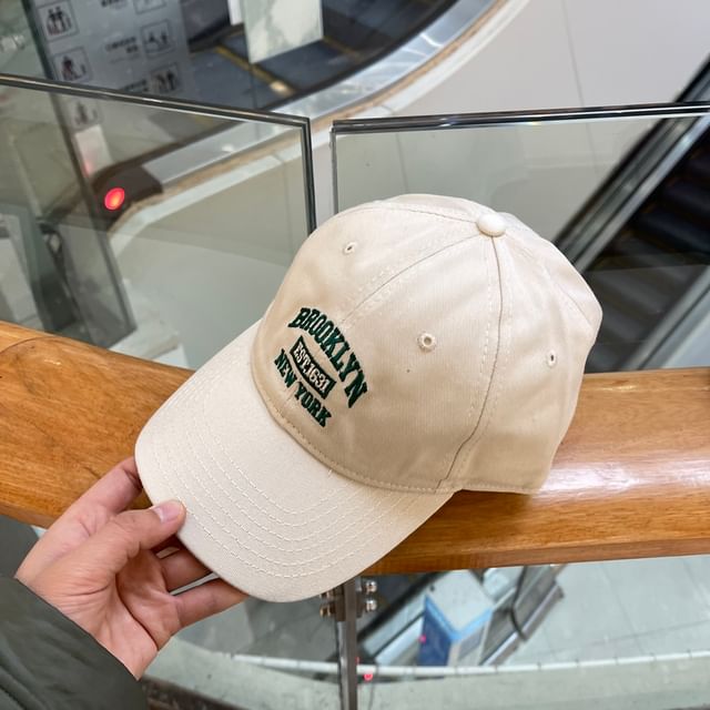 Embroidered Lettering Cap