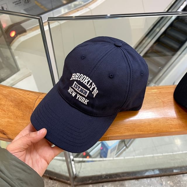 Embroidered Lettering Cap