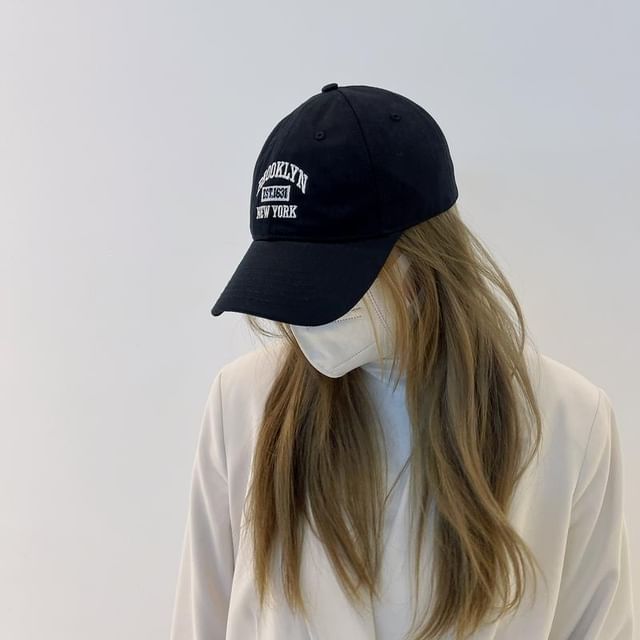 Embroidered Lettering Cap
