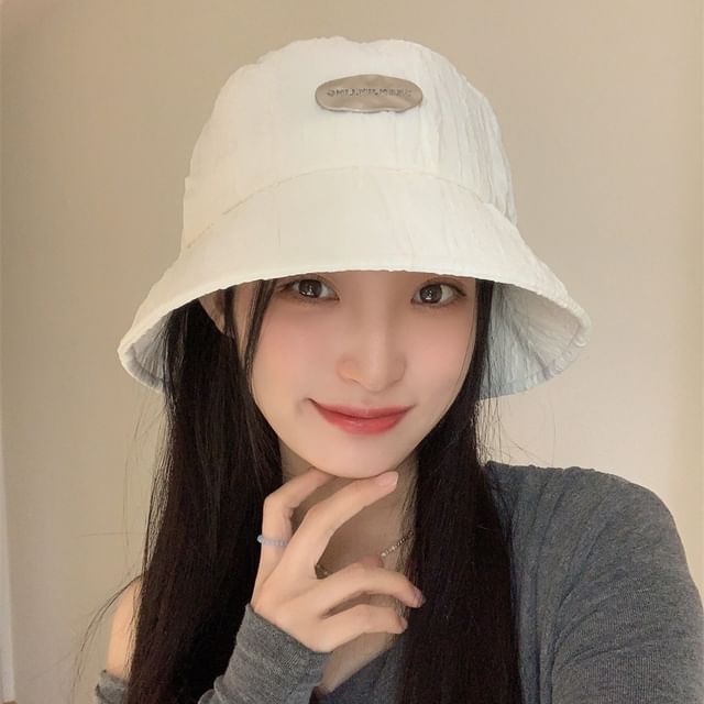 Applique Textured Hat Bucket