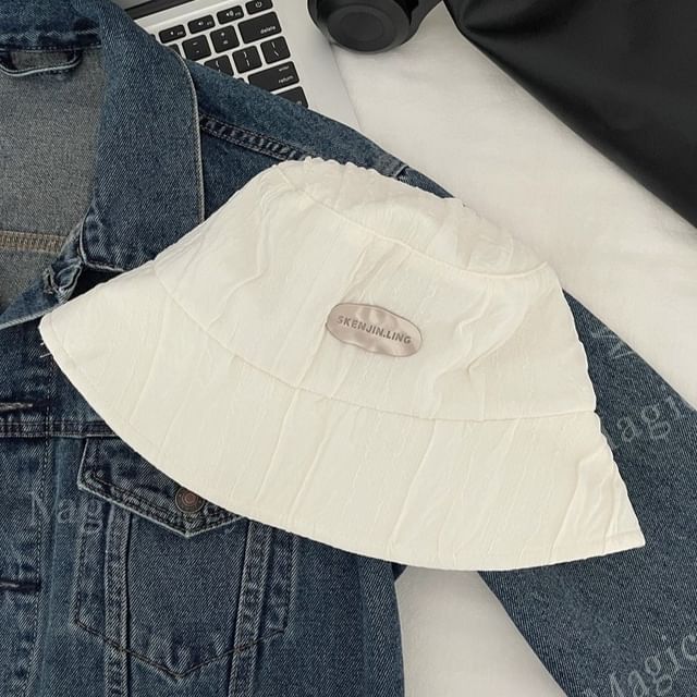 Applique Textured Hat Bucket