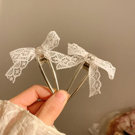 Lace Hair Set Clip / Bow