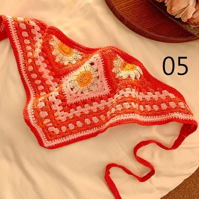 Lace Scarf Crochet Floral