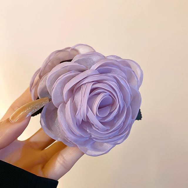 Mesh Hair Floral Claw