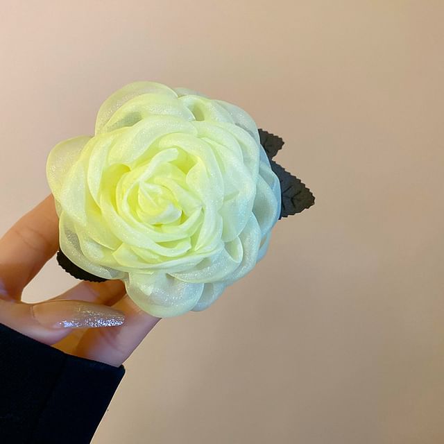 Mesh Hair Floral Claw