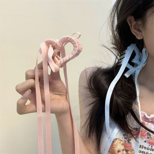 Heart Ribbon Clamp Hair