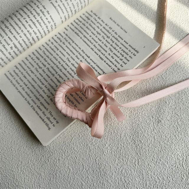 Heart Ribbon Clamp Hair