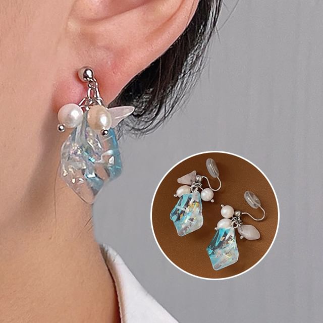 Crystal Pearl Faux Alloy Cuff Ear Freshwater