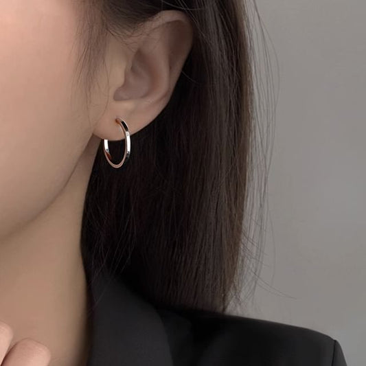 Silver Earring Hoop Sterling