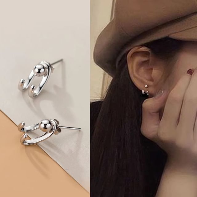 Sterling Ear Stud Silver