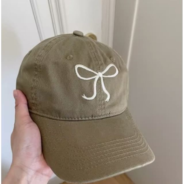 Baseball Bow Cap Embroidered