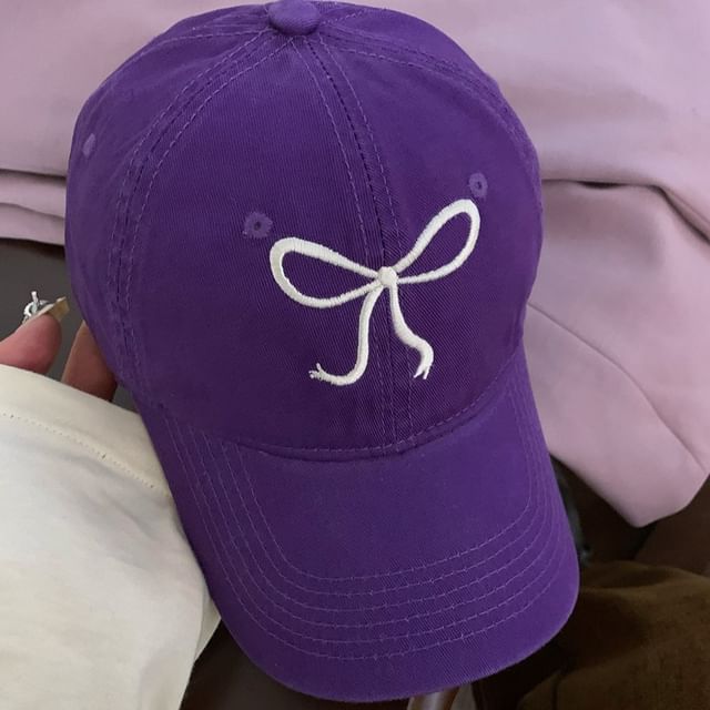 Baseball Bow Cap Embroidered