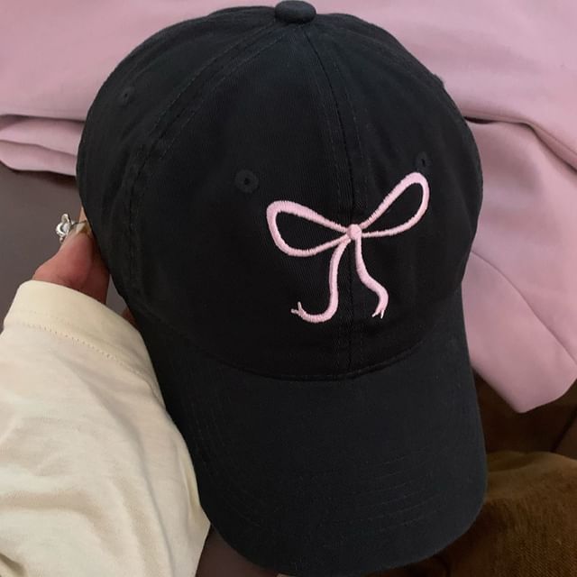 Baseball Bow Cap Embroidered