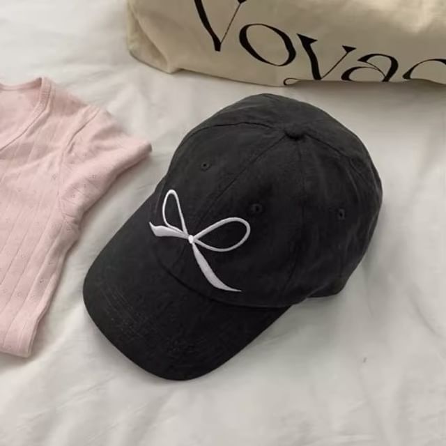 Baseball Bow Cap Embroidered