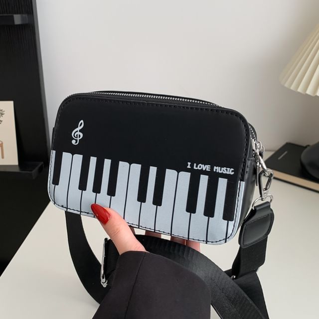 Bag Print Piano Crossbody