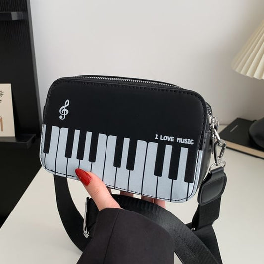 Bag Print Piano Crossbody