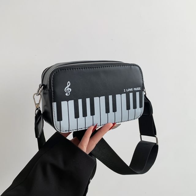 Bag Print Piano Crossbody