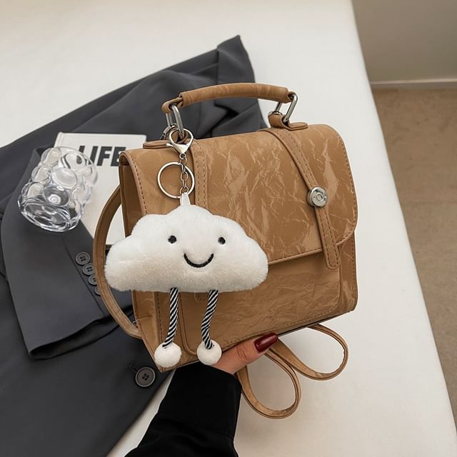 Charm Bag Patterned Set Backpack /