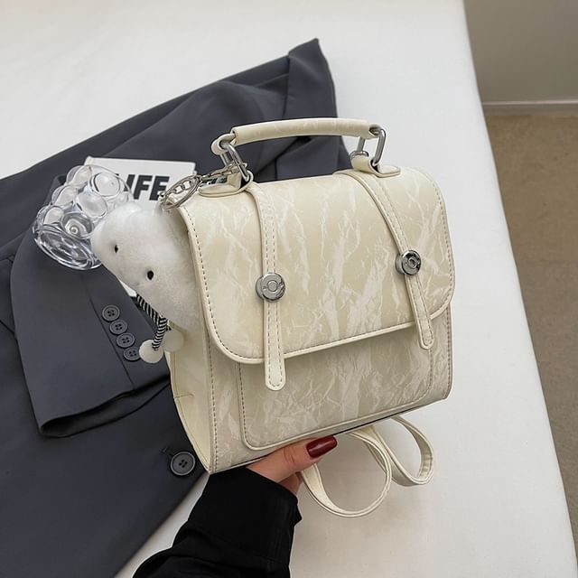 Charm Bag Patterned Set Backpack /