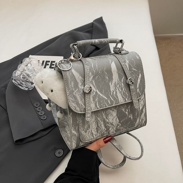 Charm Bag Patterned Set Backpack /