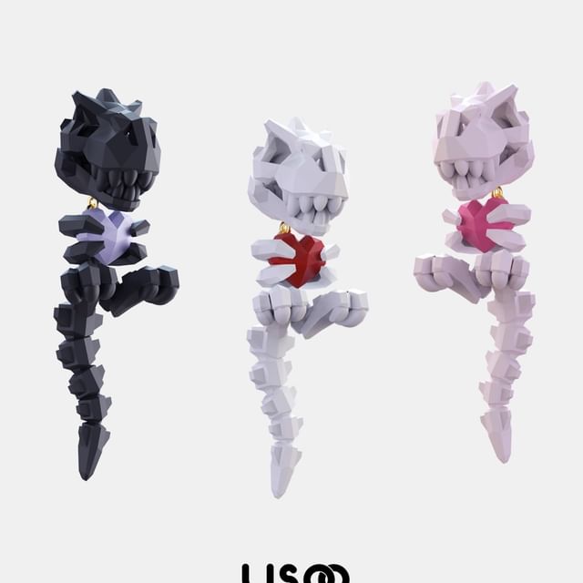 / Dinosaur Stud Clip-On Ear Earring