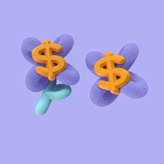 Clip Stud Money Earring On Sign / Ear