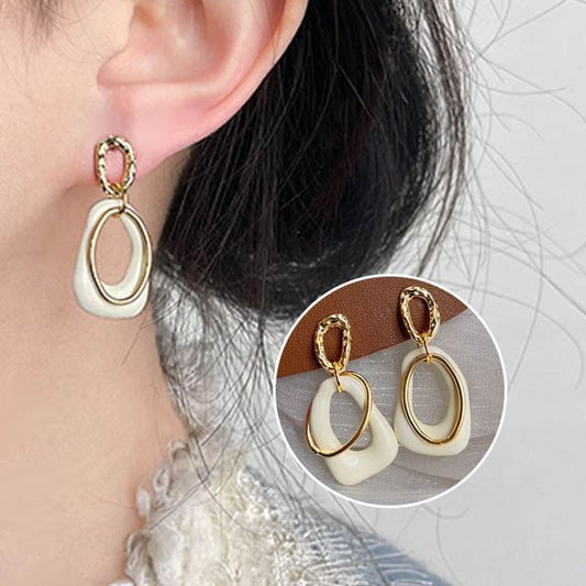 Irregular Alloy Earring Hoop Dangle