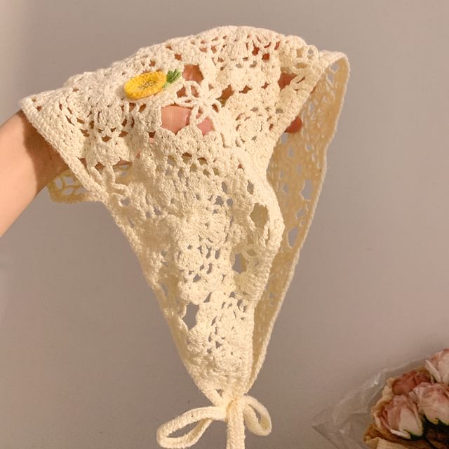 (Various Head Triangle Scarf Designs) Embroidered