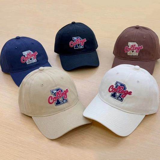 Cap Baseball Lettering Embroidered