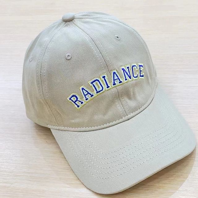 Lettering Baseball Embroidered Cap