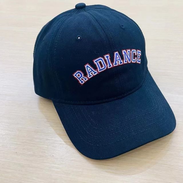 Lettering Baseball Embroidered Cap