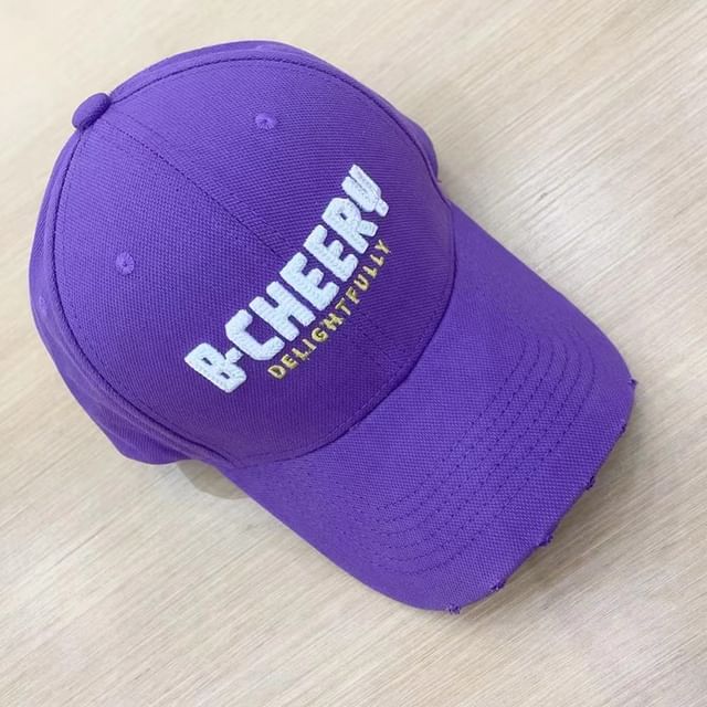 Cap Baseball Embroidered Lettering