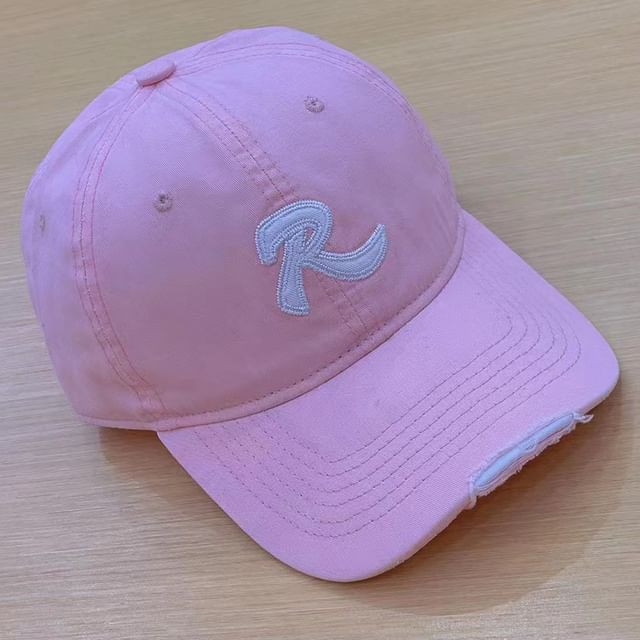 Baseballkappe mit aufgesticktem Schriftzug