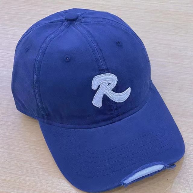 Baseballkappe mit aufgesticktem Schriftzug