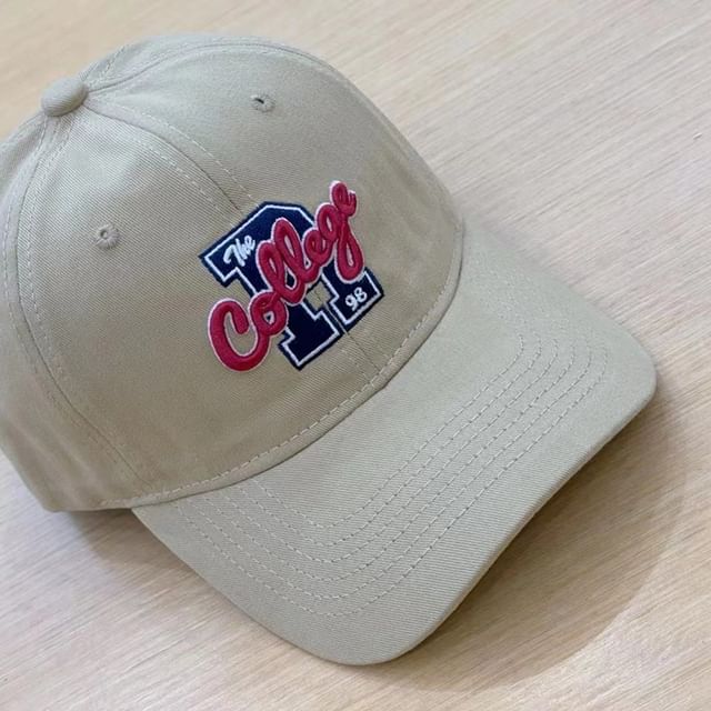 Cap Baseball Lettering Embroidered