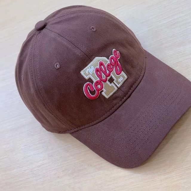 Cap Baseball Lettering Embroidered