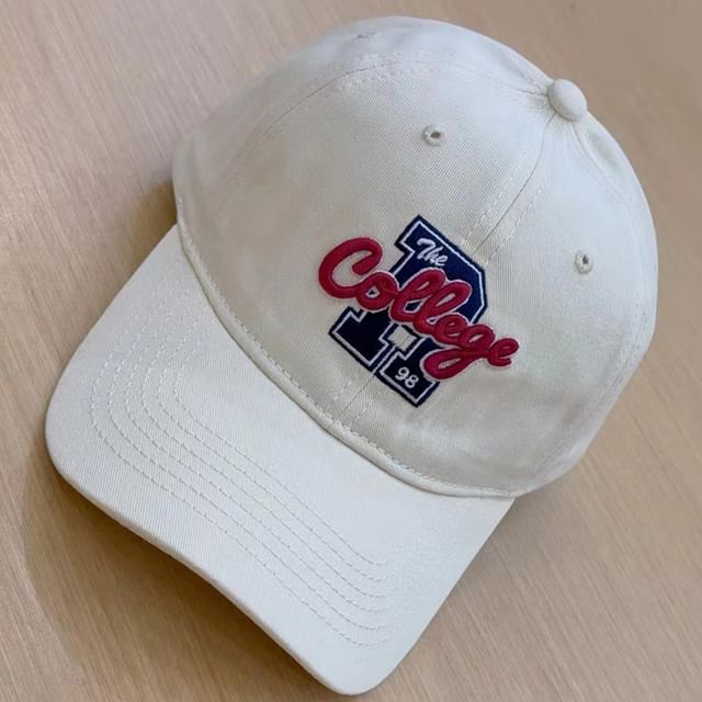 Cap Baseball Lettering Embroidered