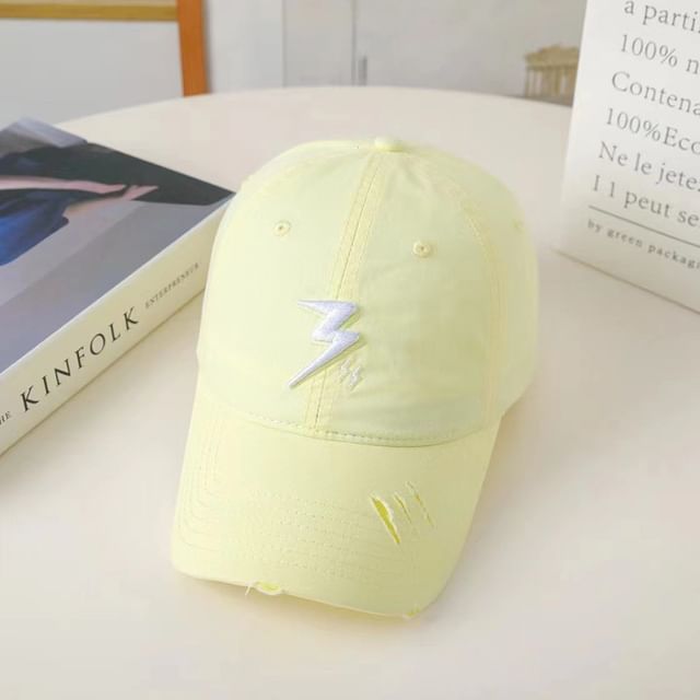 Lightning Cap Baseball Embroidered